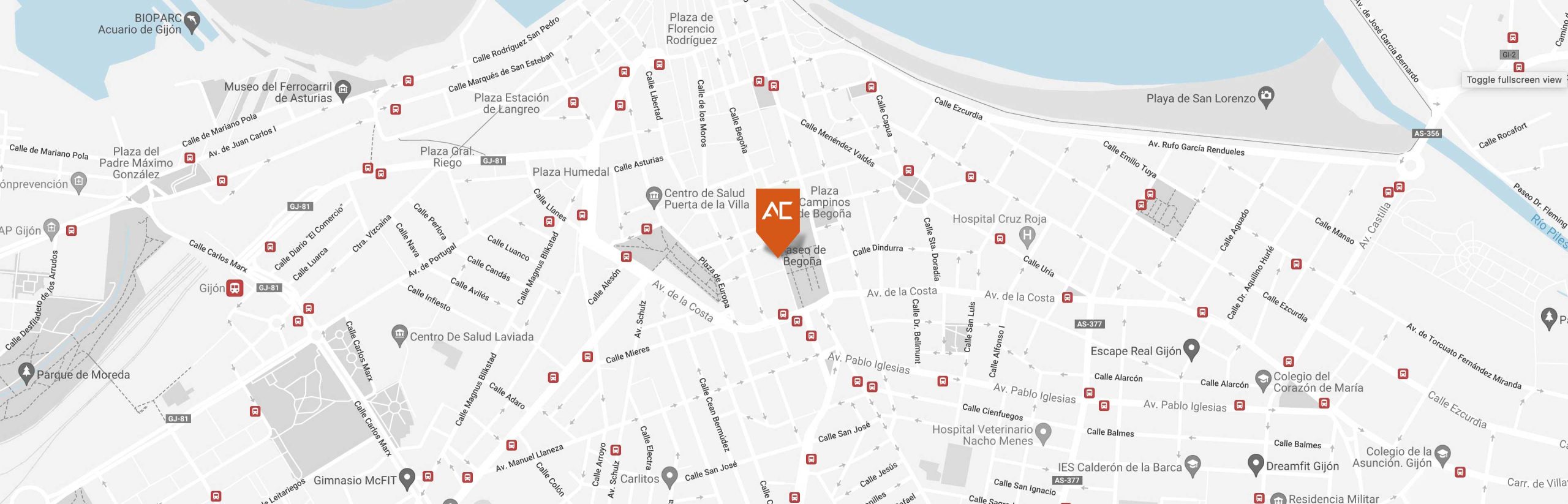 Dirección: Paseo de Begoña 24, Gijón